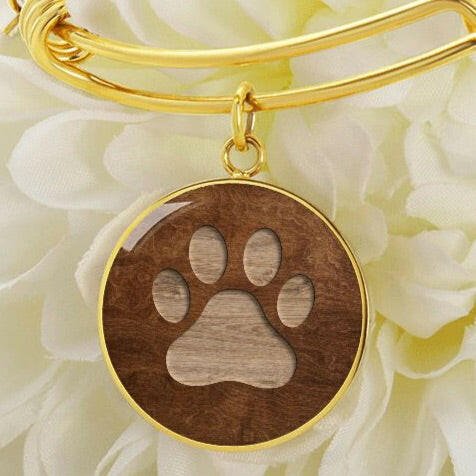 Wooden Paw Bangle Bracelet - Jewelry - Epileptic Al’s Shop