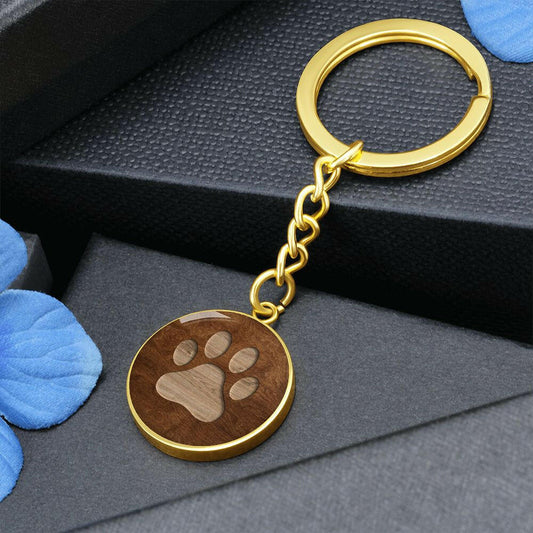 Wooden Paw Keychain - Jewelry - Epileptic Al’s Shop