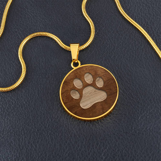 Wooden Paw Necklace - Jewelry - Epileptic Al’s Shop