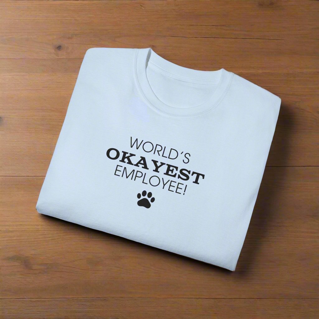 World's Okayest Employee Ultra Cotton Tee - T - Shirt - Epileptic Al’s Shop