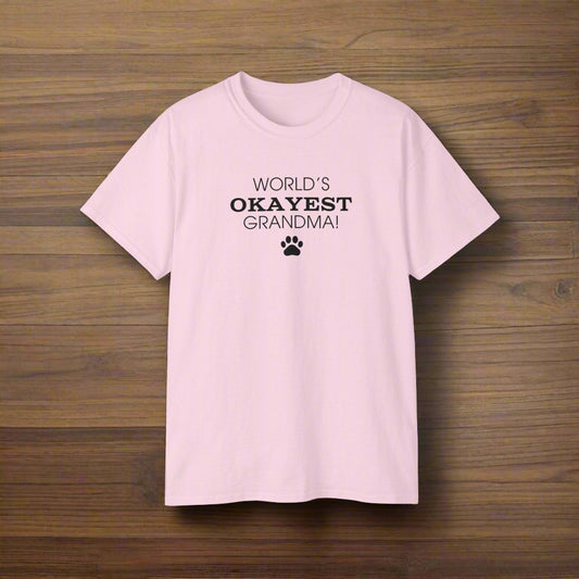 World's Okayest Grandma Ultra Cotton Tee - T - Shirt - Epileptic Al’s Shop