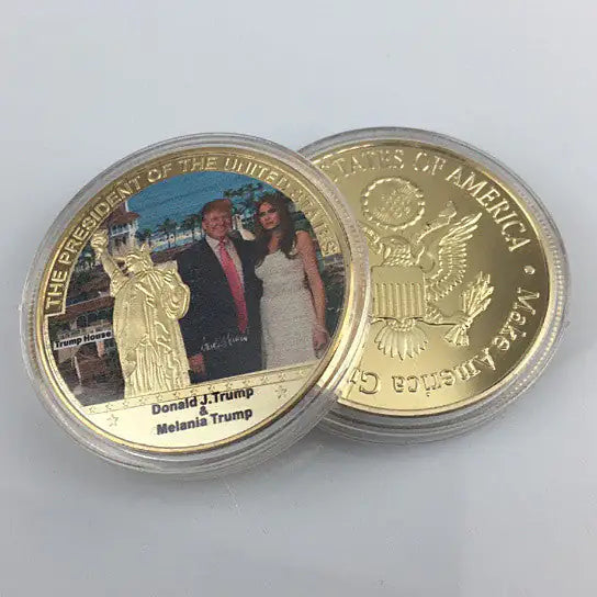 The First Couple Commemorative Coin With Donald And Melania Trump