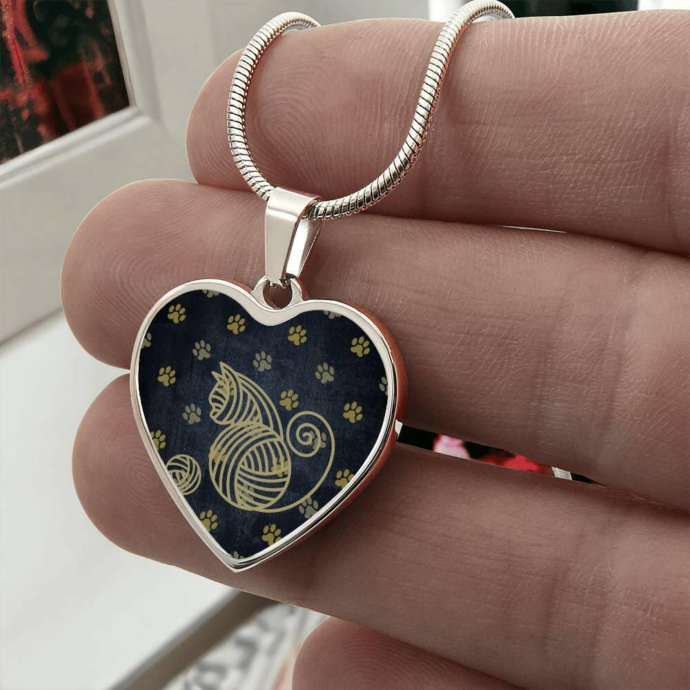 Yarn Cat Necklace - Jewelry - Epileptic Al’s Shop