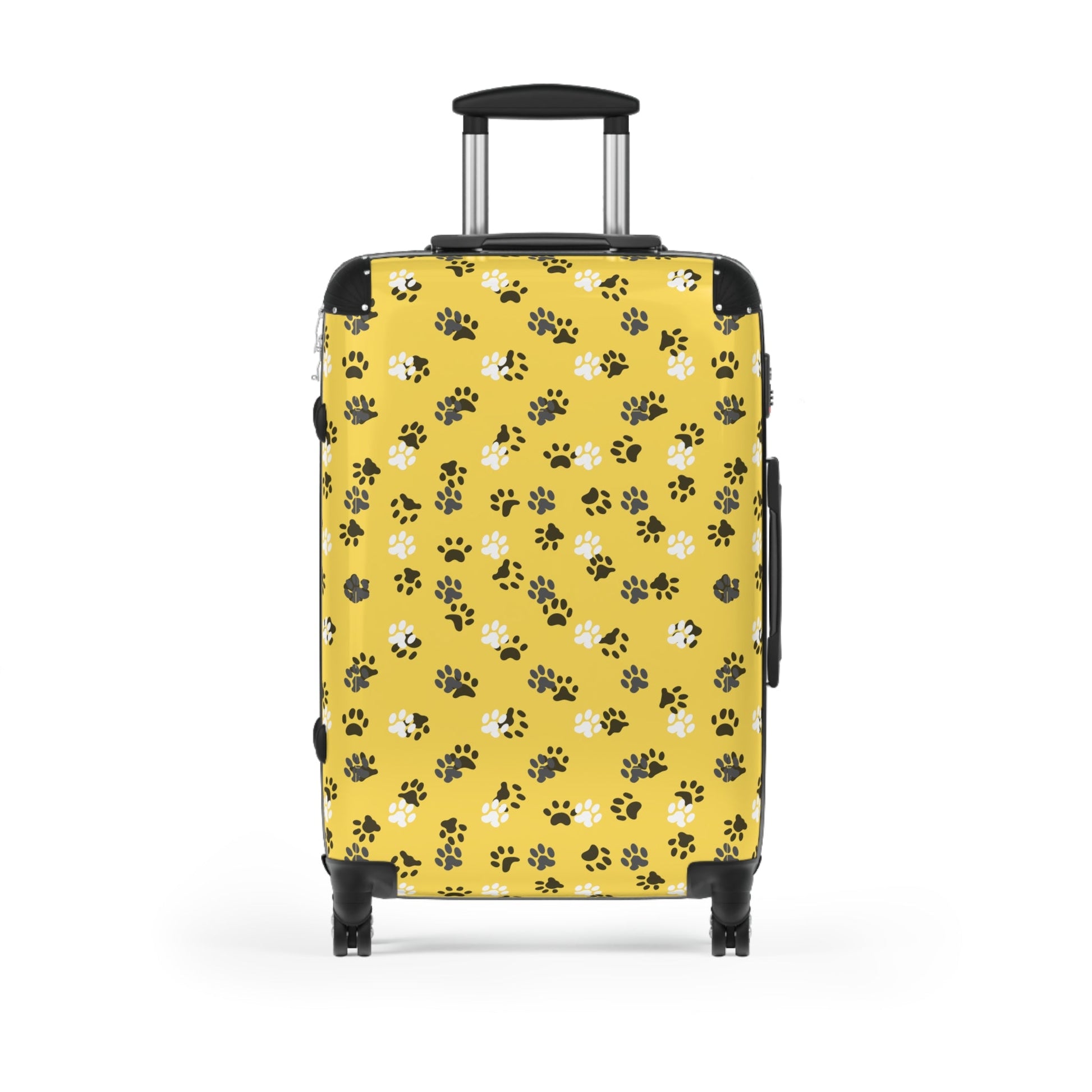 Yellow Kitty Paws Suitcase - Bags - Epileptic Al’s Shop